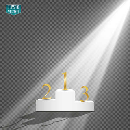 Vector Spotlights. Scene Light Effects Vector.のイラスト素材