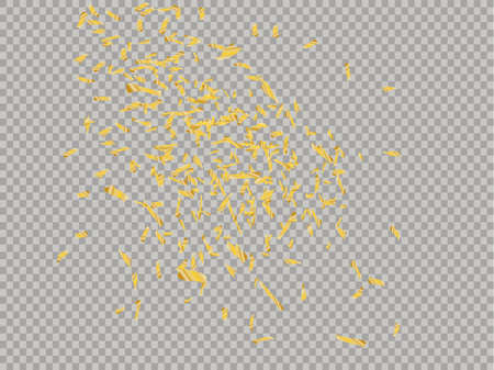 Yellow confetti design.のイラスト素材