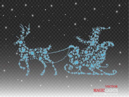 Set of golden glowing lights effects isolated on transparent background. Sun flash with rays and spotlight. Glow light effect. Star burst with sparkles. Vectorのイラスト素材