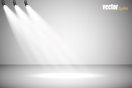 Vector Spotlights. Scene Light Effects Vector. Eps10のイラスト素材