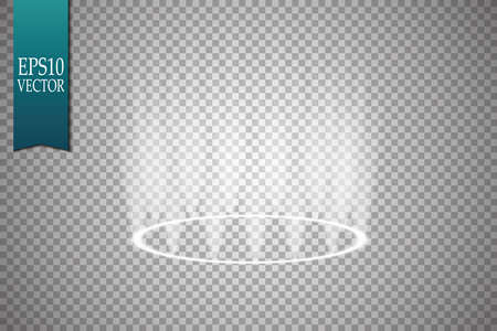 Vector Spotlights. Scene. Light Effects Podium Illustrationのイラスト素材