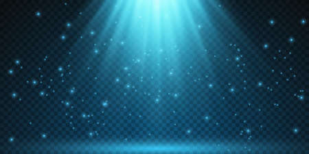 Vector Spotlights. Scene. Light Effects. Glow light effect. Vector illustration.のイラスト素材