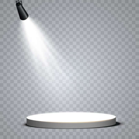 Vector Spotlights. Scene. Light Effects. Glow light effectのイラスト素材