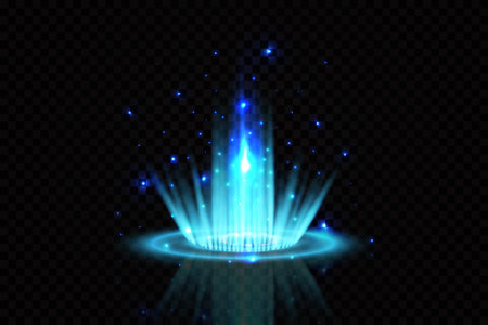 Vector white glitter wave abstract illustration. White star dust trail sparkling particles isolated on transparent background. Magic conceptのイラスト素材