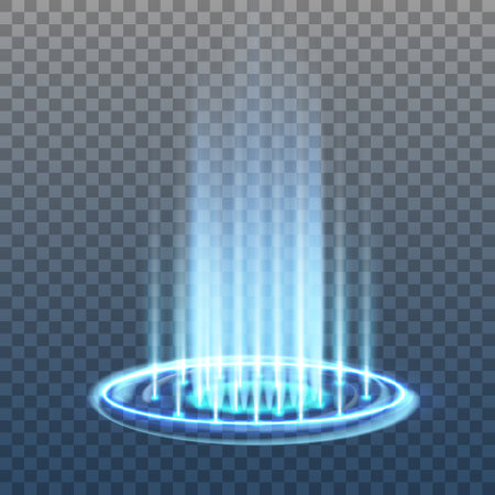 Vector white glitter wave abstract illustration. White star dust trail sparkling particles isolated on transparent background. Magic conceptのイラスト素材