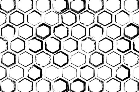 Set of vector black circles. Black spots on white background isolated. Spots for grunge designのイラスト素材