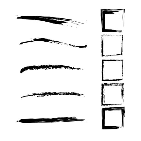 Vector illustration set of markers including elements.のイラスト素材