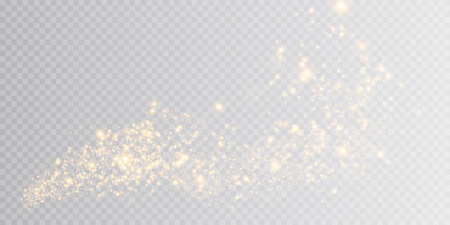 golden light png. Bokeh light lights effect background. Christmas glowing dust background Christmas glowing light bokeh confetti and glitter texture overlay for your design.のイラスト素材
