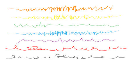 Vector illustration set of markers including elements.のイラスト素材