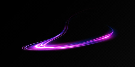 A vibrant neon light wave abstract background that captivates with its colors and designのイラスト素材