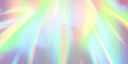 Iridescent Lights and Vivid Colors Set Against a Gentle, Soft Background to Create an Aesthetic...