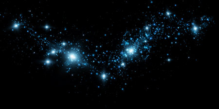 Experience a Glimmering Cosmic Trail of Enchanting Stars and Colorful Nebulae in the Expansive Night Skyのイラスト素材