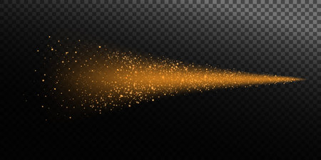 Experience the stunning Golden Glitter Spray Effect designed for your Creative Design Projects and masterpiecesのイラスト素材