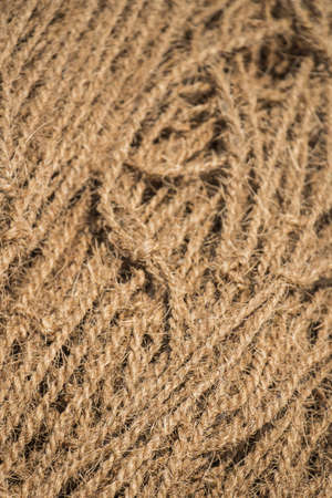 Coconut rope texture as a backgroundの写真素材