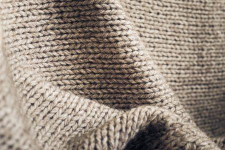 Knitted fabric wool texture close up as a background