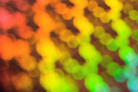 Abstract bokeh background. Defocused colorful lights. Party, holiday and festive concept