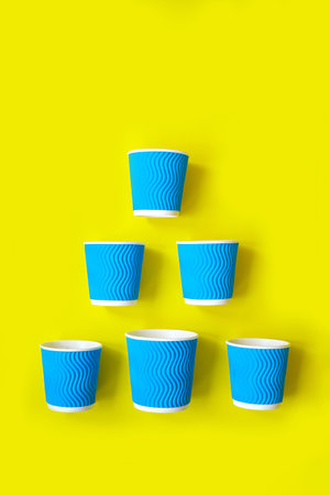 Creative composition made of fruits and mesh bag on violet beach towel. summer freshness background. Vegan and vegetarian food concept. Zero west theme. top view. flat layの写真素材