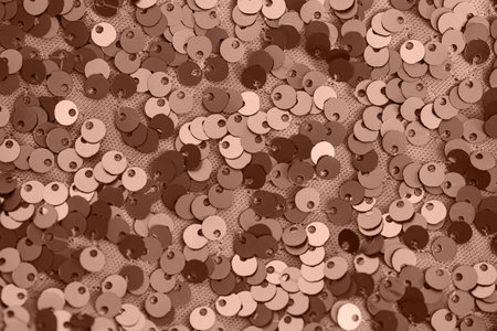 Abstract composition of fabric with shiny sequins. Holiday and party concept. Color of the year 2025 inspiredの写真素材