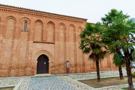 Facade of the Basilica of Santa Maria de Toledo in Toledo, Spain.の写真素材