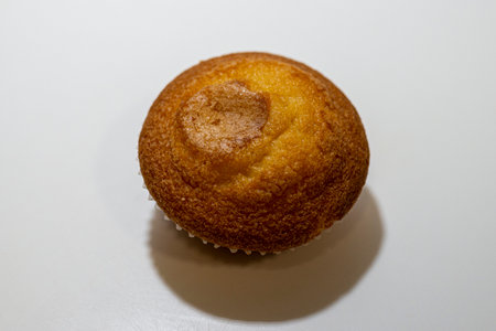 Muffins on a white background. Select focus. Toned.の写真素材