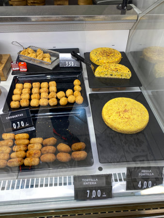Various Thai snacks on display in a supermarket.の写真素材