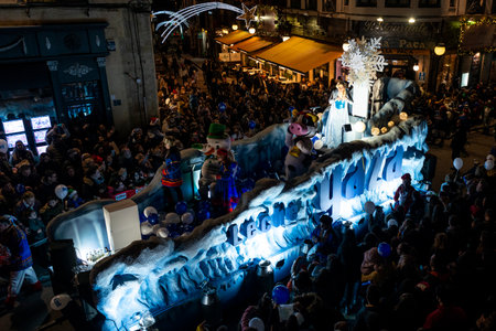 Christmas fair in Barcelonaの写真素材