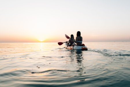 a journey through the seas is a union with nature and excellent healthの写真素材