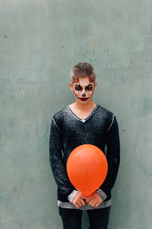 Beautiful image for a photo shoot. Idea for the image of a man for the holiday of Halloween