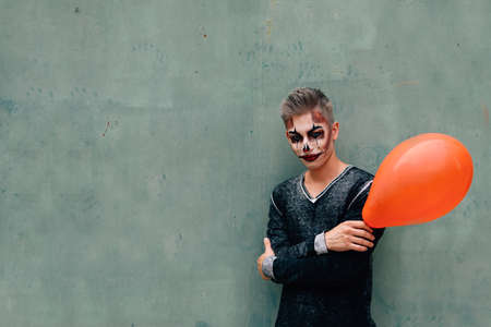 Grim the clown on the model guy. Ideas for the desktopの写真素材