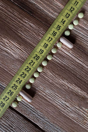 Ideal parameters of a figure by means of a dosage and hourly reception of cells for weight loss.の写真素材