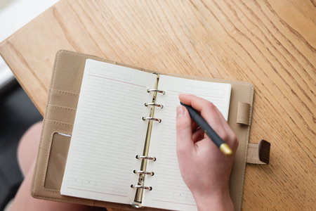 Write in a notebook the most important events and dates. Keeping a daily calendar. Entries in a...