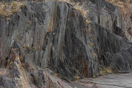 The texture of the raw stone rock section. Place for text