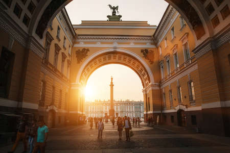 Saint Petersburg, Russia, Palace squareのeditorial素材