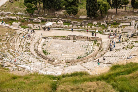 The Theatre of Dionysus Eleuthereus is a major theatre in Athens, built at the foot of the Athenian Acropolisのeditorial素材