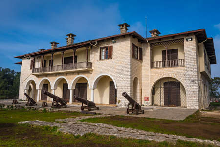 The Byzantine Museum of Ioannina in Greece is housed in one of the buildings of citadel (Its Kale) of Ioannina. The central section was built in the 1960s and originally functioned as a Royal Pavilionのeditorial素材