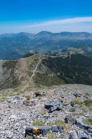 Dirfi mountain landscape in Euboea in Greeceの写真素材