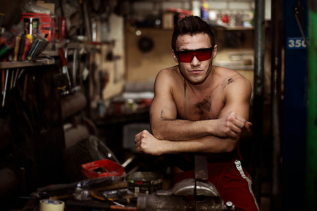 man mechanic serviceの写真素材