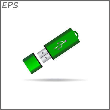 Vector usb flash drive iconのイラスト素材