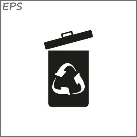 Trash can vector iconのイラスト素材