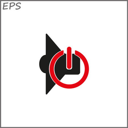 speaker icon, vector illustration