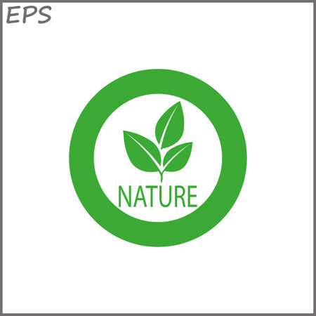 Leav sign - vector iconのイラスト素材