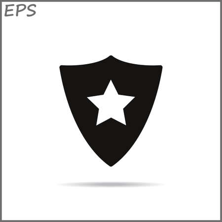 Shield Icon, vector illustrationのイラスト素材