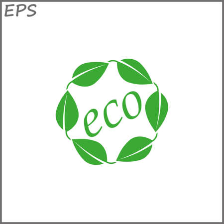 Leafs sign - vector iconのイラスト素材