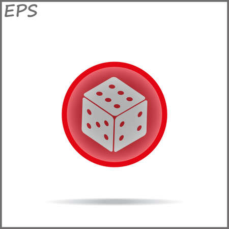 Game flat icon with shadow on background, modern design web elementのイラスト素材