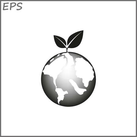 planet earth with arrow vector illustrationのイラスト素材