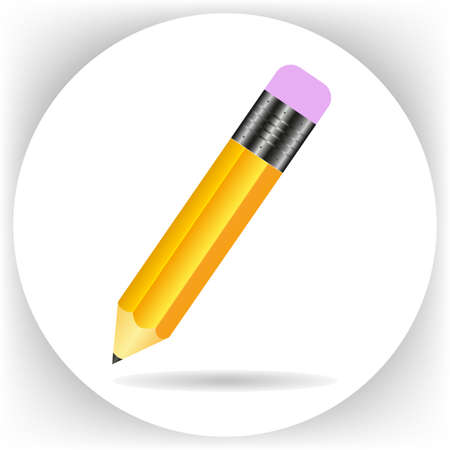 Pencil. Flat Design vector iconのイラスト素材