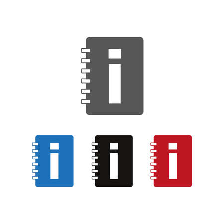 See owner's manual - vector icon set with shadow.のイラスト素材