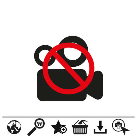 Video camera icon illustration.のイラスト素材
