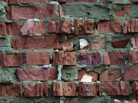 Detailed brick wall background - texture set #6