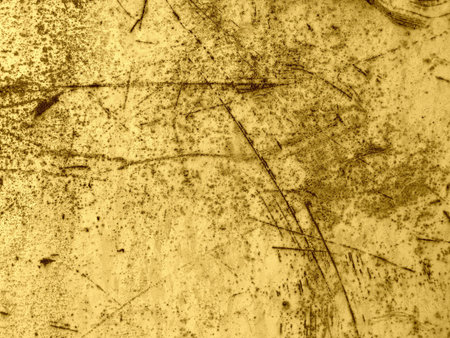 Rust and scratched paint on metalの写真素材